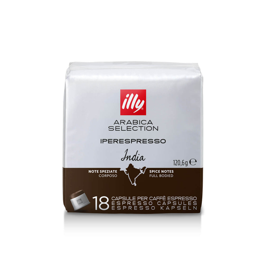 
                      
                        illy Arabica Selection India Iperespresso (18 capsules)
                      
                    