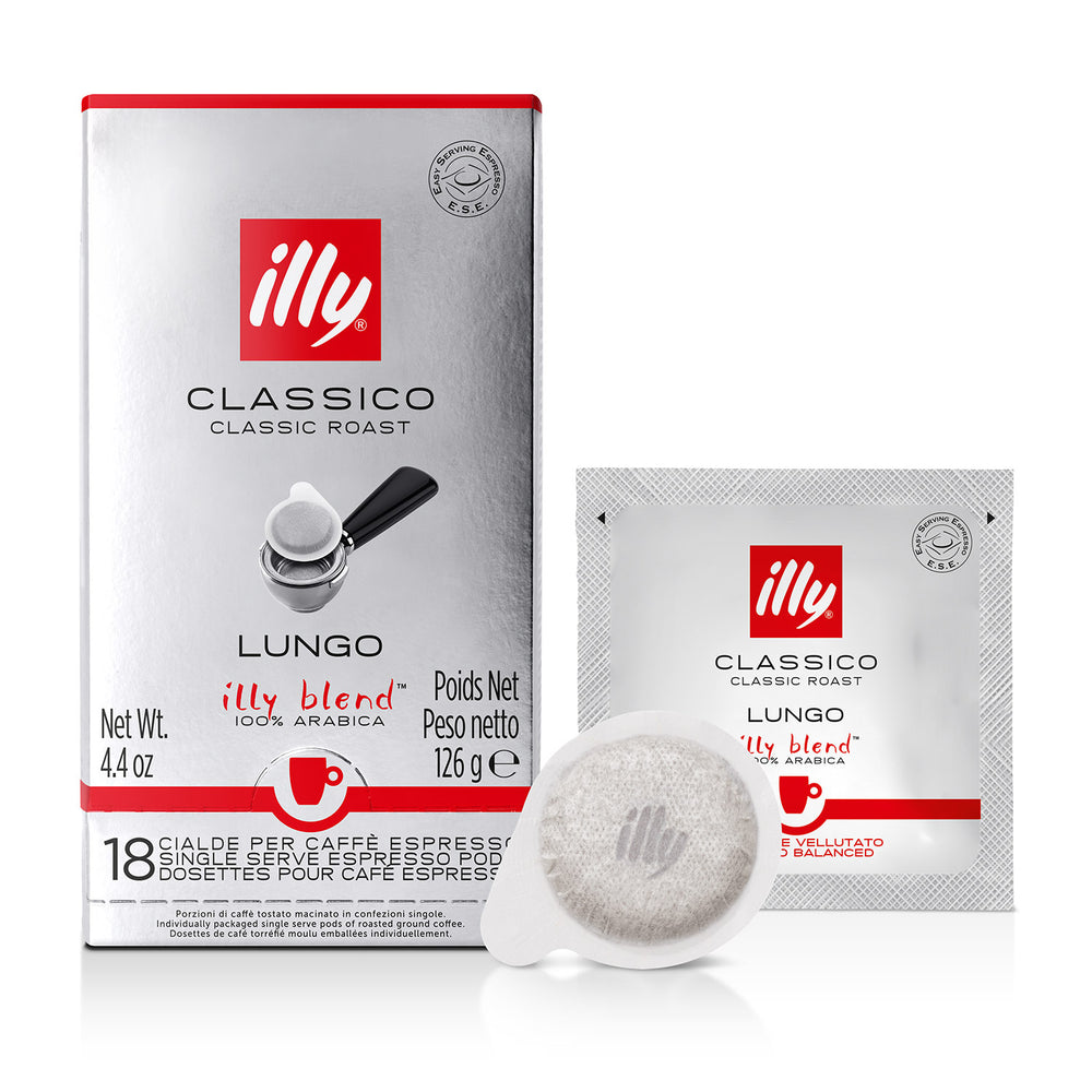 
                      
                        illy E.S.E. Servings pads Monodose Classico Lungo (18 stuks)
                      
                    