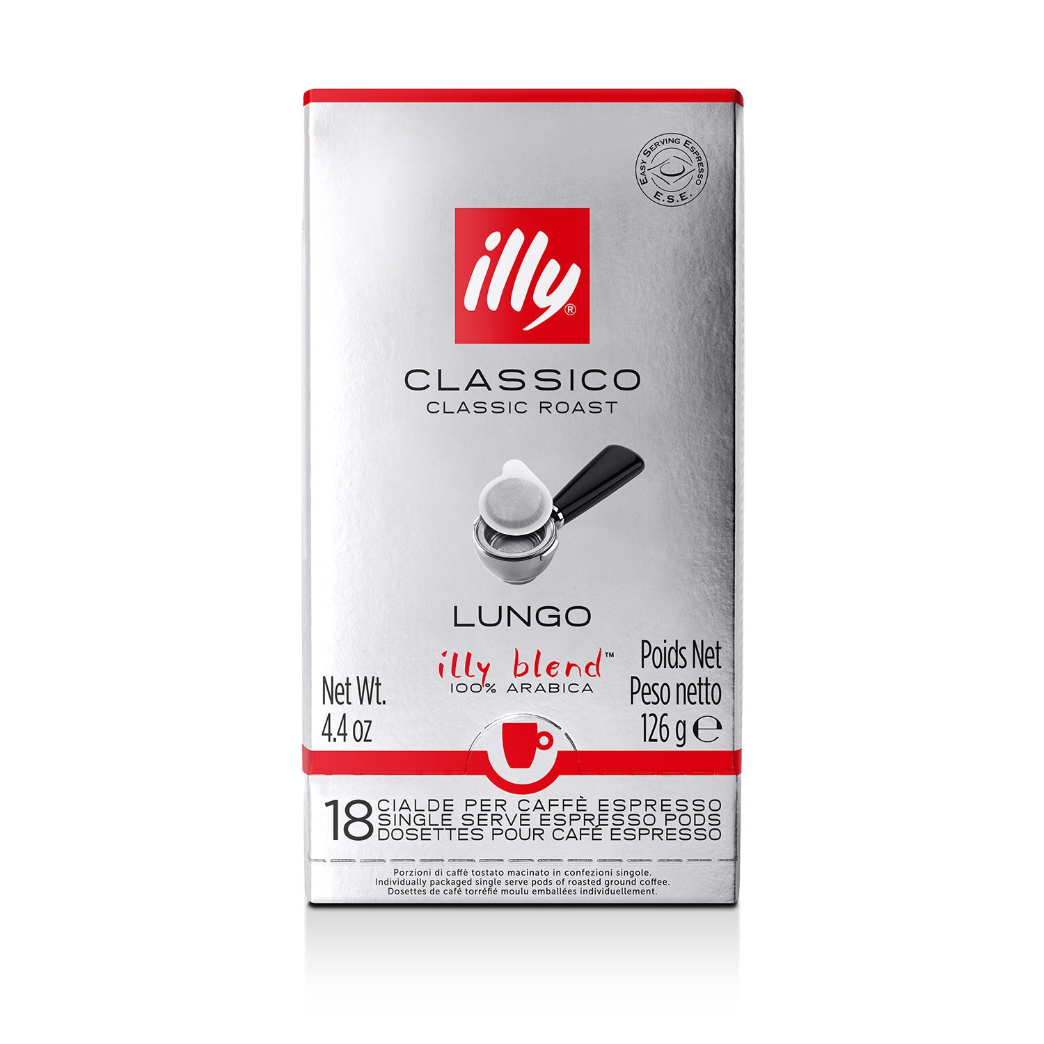 illy E.S.E. Servings pads Monodose Classico Lungo (18 stuks)
