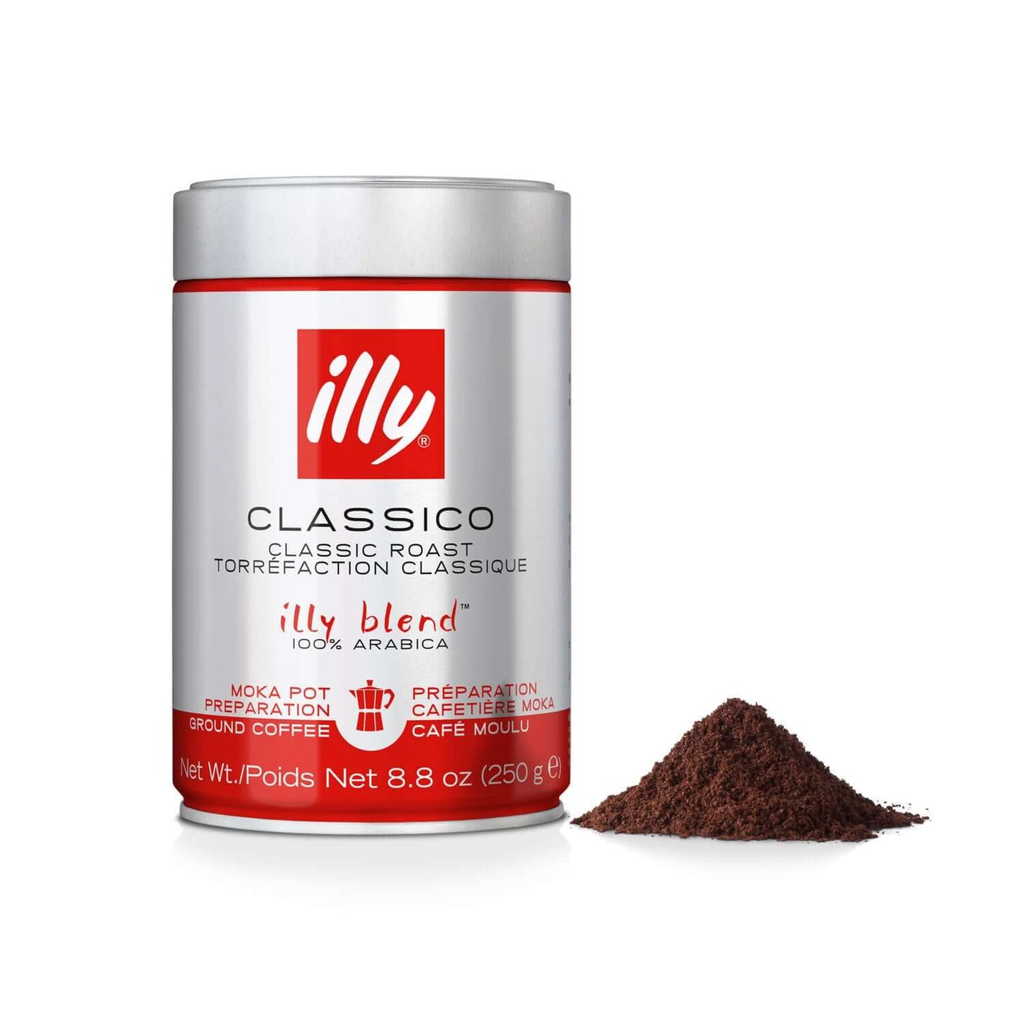 illy Moka Classico Gemalen koffie (250 gram)