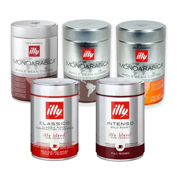 illy Proefpakket Koffiebonen (5 x 250 gram) (nieuw)